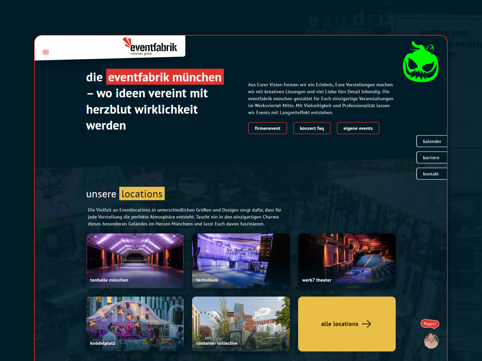 Die neue Startseite