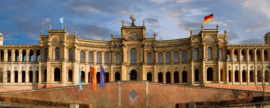 Fassade des bayerischen Landtag