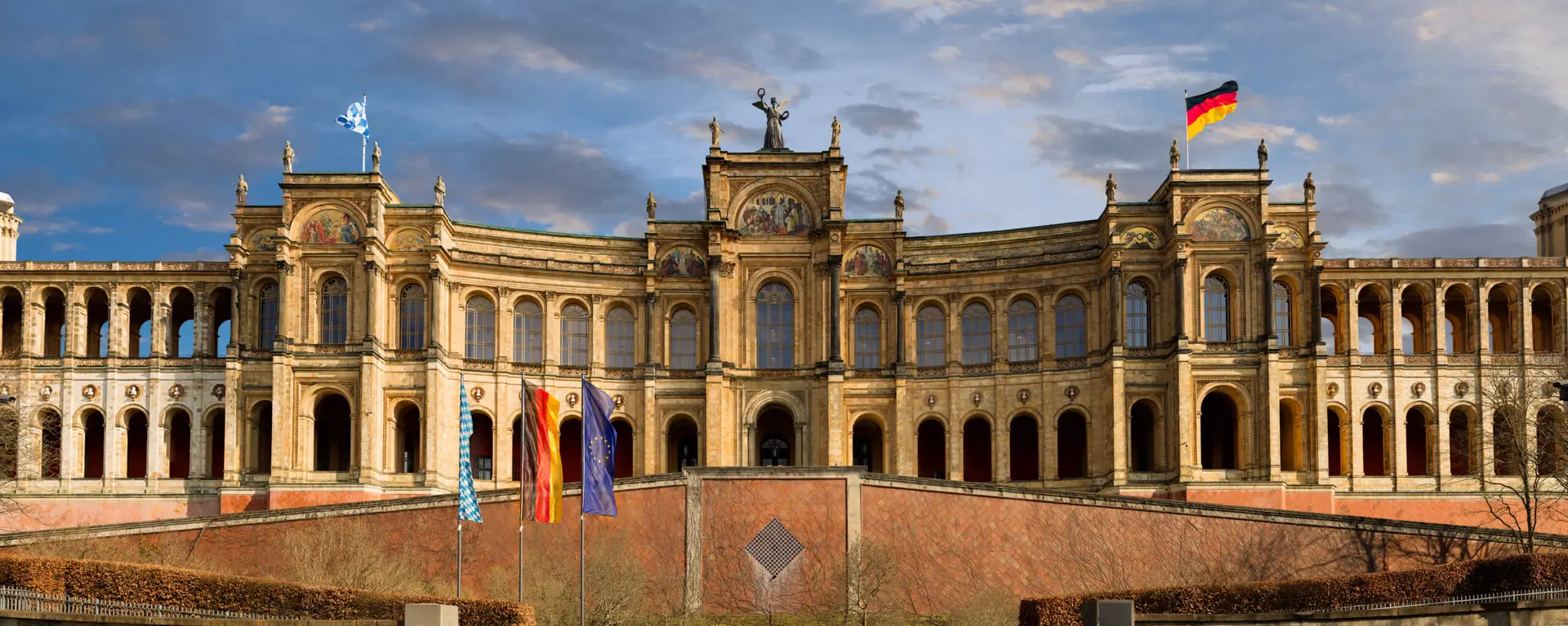 Fassade des bayerischen Landtag